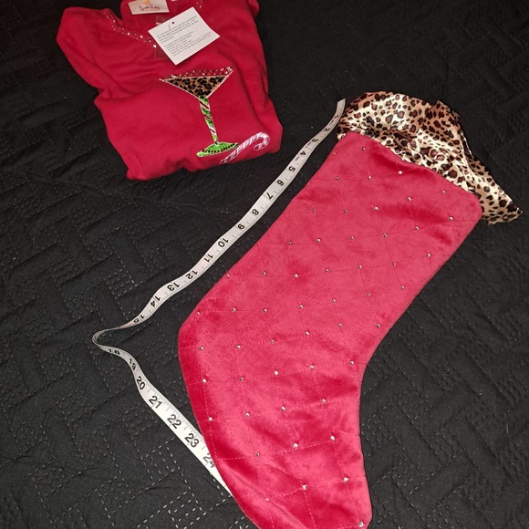 NWT Ready for Gifting! Med Quaker Factory Party Girl t in Gem Stocking - Picture 6 of 12